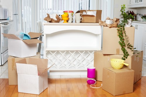 Professional movers assisting with a local relocation in North Woolwich