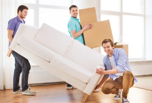 Prepared office boxes and furniture for a local commercial relocation