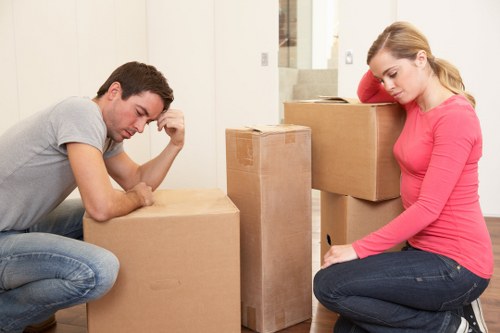 Household items prepared for removal in North Woolwich